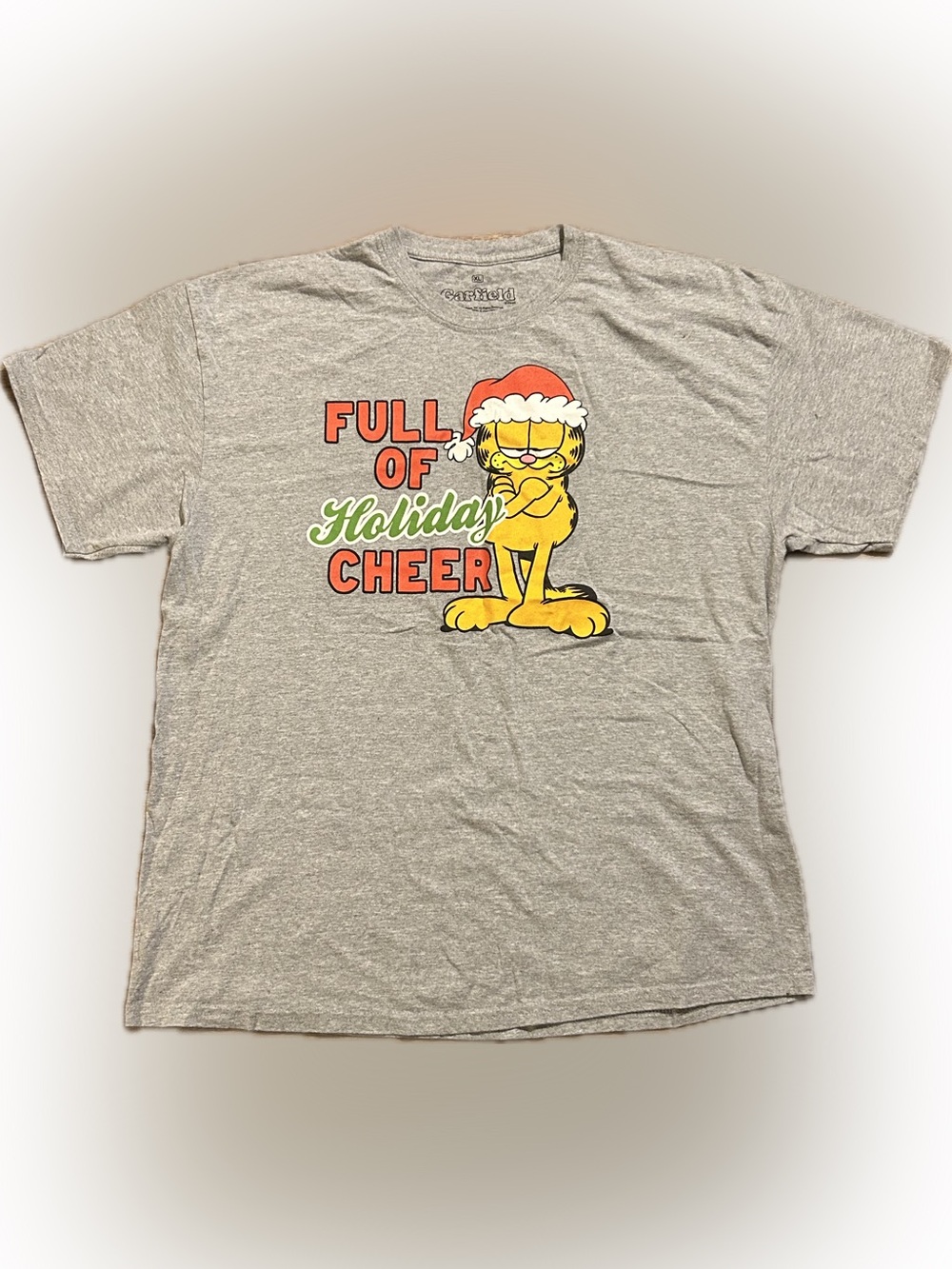 XL Garfield Christmas Short Sleeve T-Shirt